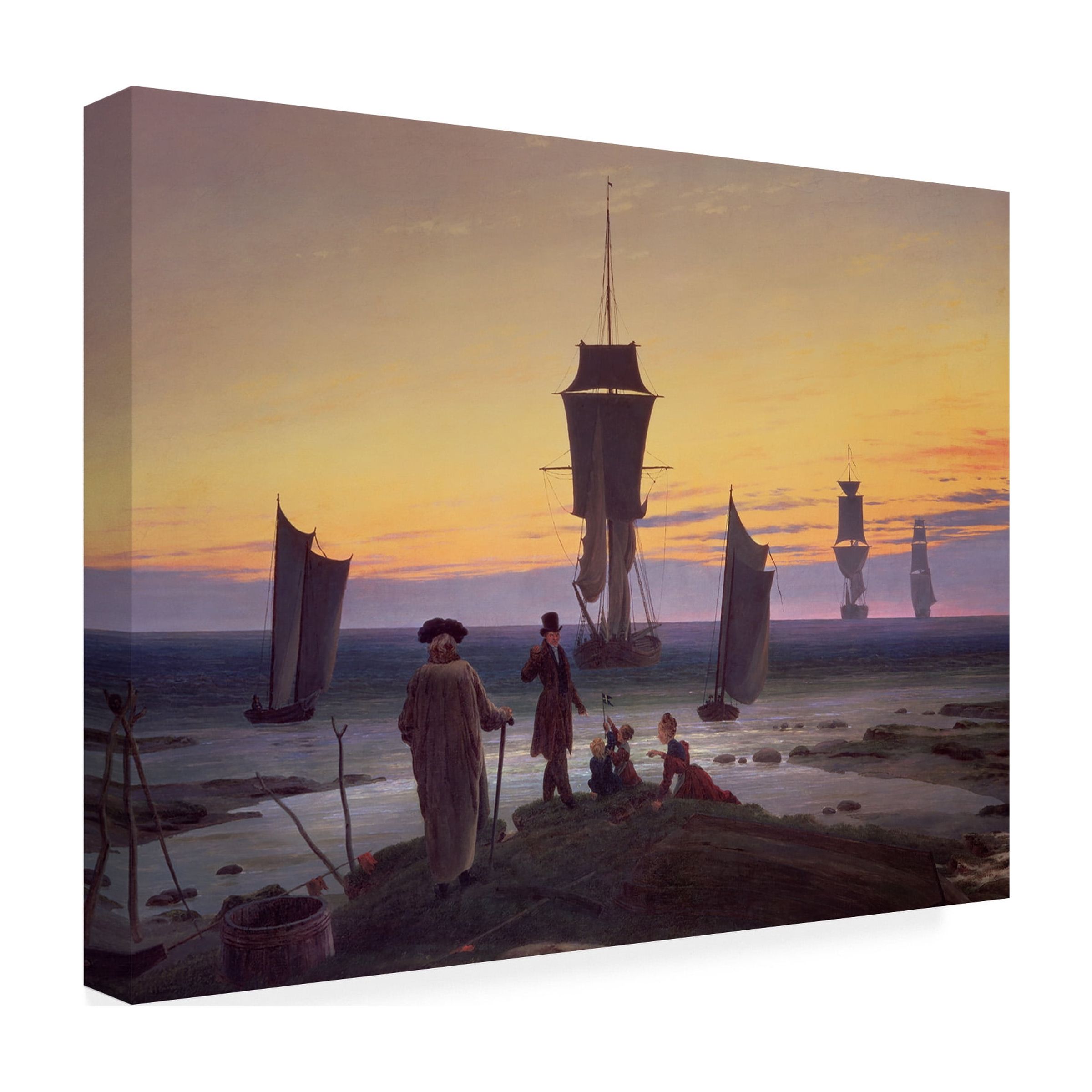 Trademark Art "The Stages of Life, 1835" Canvas Art by Caspar Friedrich