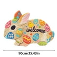 thumbnail image 3 of Easter Bunny Welcome Mat Absorbent Doormat Velvet Holiday Rug Indoor Outdoor, 3 of 6