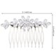 thumbnail image 1 of AURARMLET Peine De Rhinestones Plateado Para Adorno Ligero Para Novia, 1 of 8