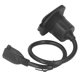 thumbnail image 1 of Enchufe De Puerto De CA, Enchufe De EE. UU. De 125 V, Enchufe De Entrada De Alimentación De CA Para RV, A Prueba De Polvo, 2 Polos, 3 Cables Para Barco, 1 of 7