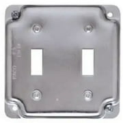 Raco 803C 4 Inch Square Two Toggle Cover