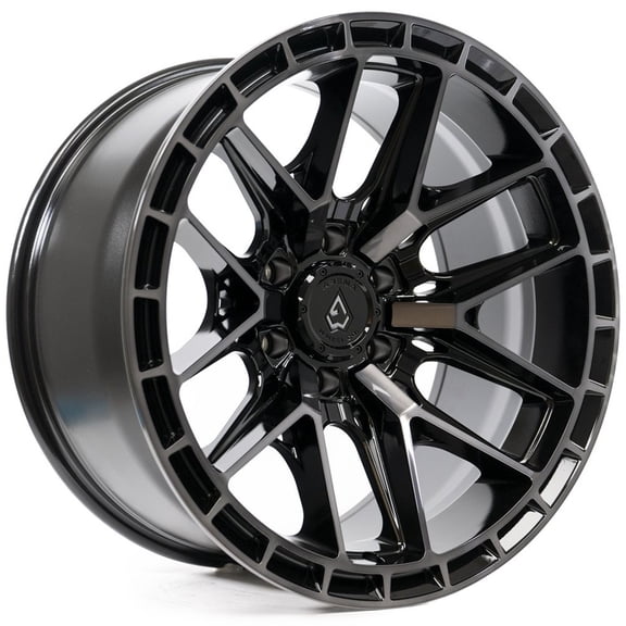 20x9 Arena A114 Battle Glossy Black Machined DDT Face and Lip Wheel 6x5.5 (20mm)