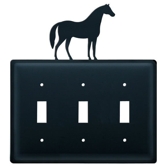 Horse Triple Switch Cover