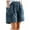 Blue, variant on Women's Denim Shorts Summer Baggy High Waisted Flowy Wide Leg Buttons Pleated Casual Jean Shorts 2025 Fashion Skorts