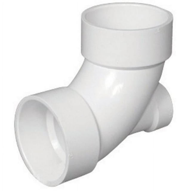 Charlotte Pipe & amp; Fonderie PVC003030800 PVC Dwv 90 deg Coude d'Entrée de Talon Bas 3 x 3 x 2 Po.