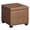 Coffee Brown, variant on Vanity Stool, Round Ottoman with Storage, Upholstered Foot Stool, Removable Lid, for Living Room, Bedroom, Easy Assembly, Velvet Fabric, Cream White