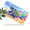 Colorful Sea Turtle, variant on 1 Pcs 2D Flat License Plate Covers & Frames, Deer in Autumn For Decorative Front, Waterproof For Decoration Aluminum License Plate Covers & Frames Cover For Men Women, 12" X 6"