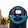 thumbnail image 2 of Manga De Botella Camping Enfriador de neopreno para 2 botellas, funda protectora para bolsa de vino (azul cielo + negro), 2 of 6
