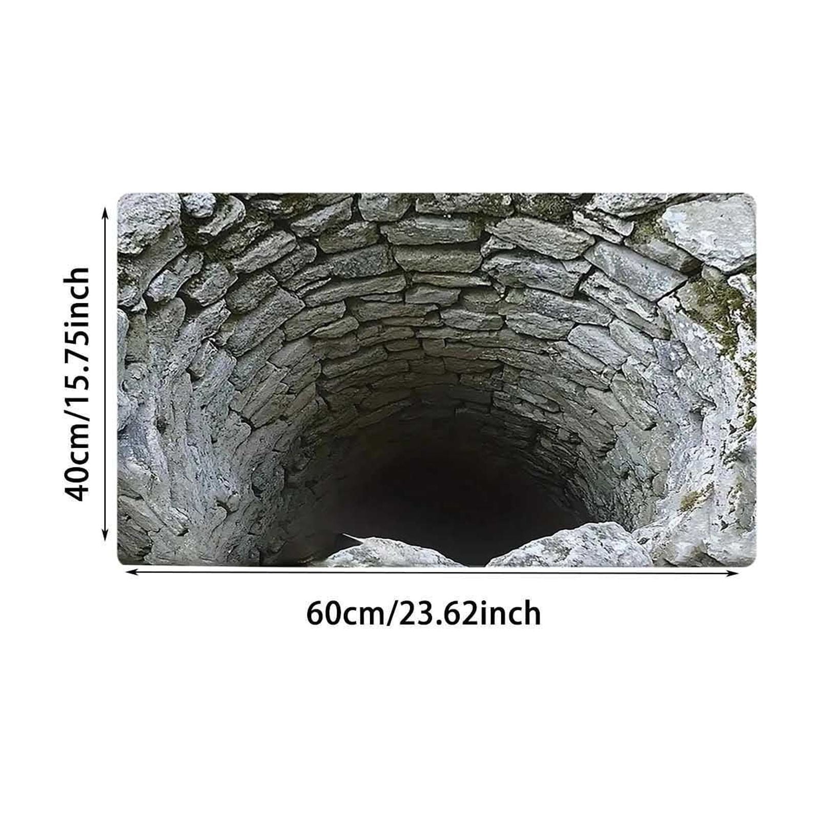 3D Optical Illusion Doormat, All-Weather Front Door Mat for Indoor & Outdoor Use, Non- Entrance Rug for Patio, Porch, and Entryway - Easy to Clean Floor Carpet Decor