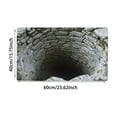 thumbnail image 3 of 3D Trap Optical Visual Rug 15.75x23.62 Inch Front Door Mat with Brick Bottomless Hole Design Non- Area Rug for Living Room Playroom Outside Entrance Home Decor, 3 of 6