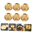 thumbnail image 3 of IFANLANDOR Assiette à Salade en Acier Inoxydable Doré Rangement Rond 1Pcs, 3 of 8