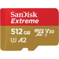 thumbnail image 1 of SanDisk Extreme 512GB C10 U3 V30 A2 Micro SD Card SDSQXA1-512G, 1 of 3