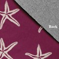 thumbnail image 2 of 4' x 6' Simply Daisy Starfish Beach Style Chenille Area Rug, Maroon Red, 2 of 4