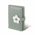 thumbnail image 1 of Jumpingount Cartera de PU con diseño de flor verde, artesanía exquisita, bolsa múltiple compacta, tarjetero pequeño y bonito Carteras, 1 of 6