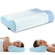thumbnail image 1 of Almohadas de espuma viscoelástica, almohada para el cuello, almohada para dormir, almohada cervical ergonómica, almohada ortopédica de contorno para dormir boca abajo, 1 of 1