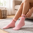 thumbnail image 7 of Cute Cartoon Big Mouth Crew Socks, Colorful Braided Rope Funny Face Casual Cotton Socks, Comfort Soft Daily Wear Mid Calf Socks for Women, 7 of 7