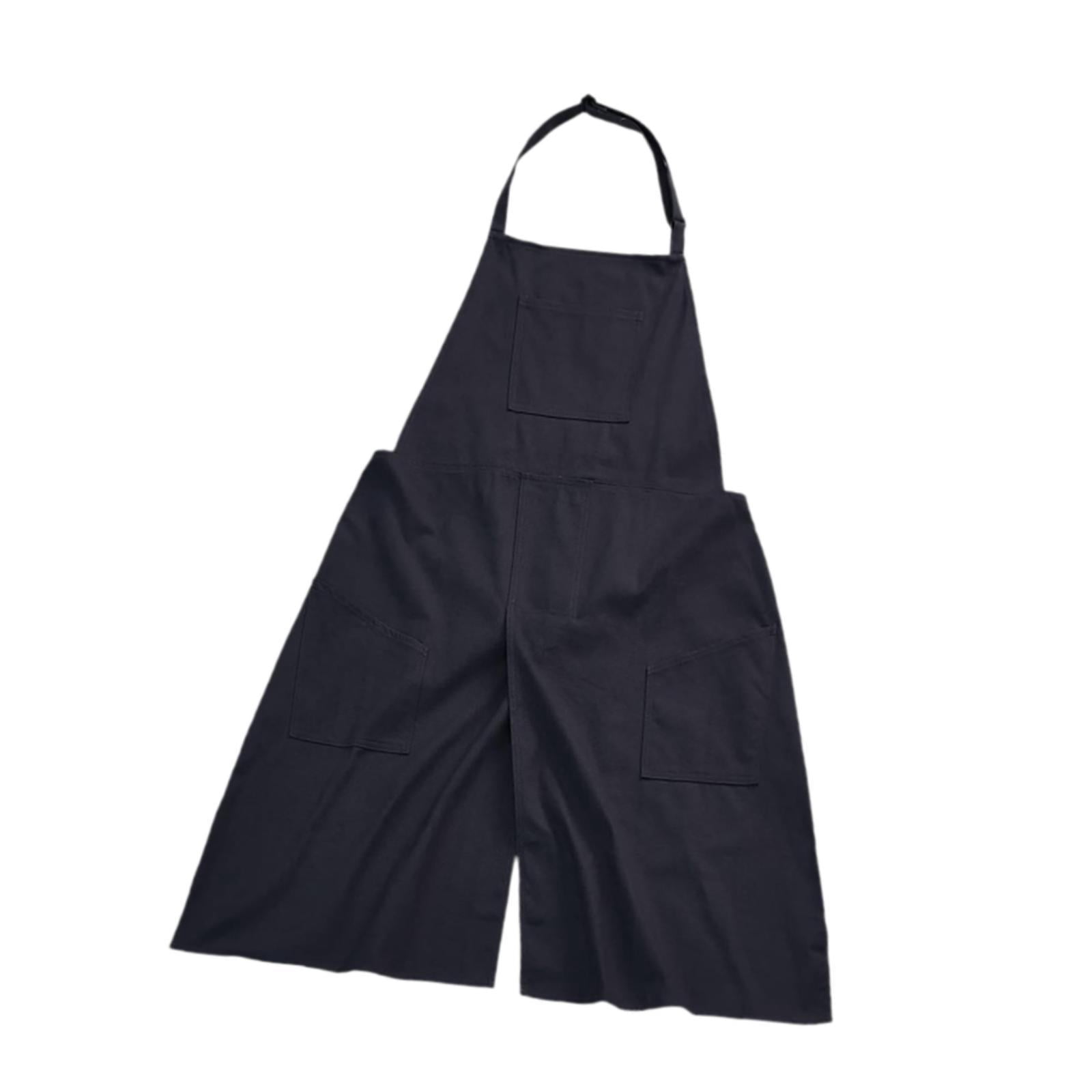 Fiocias Pottery Apron Split Leg Apron,Sturdy Multipurpose for Women Simple Ceramics Clay Black