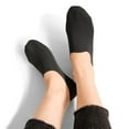 thumbnail image 2 of CUZIBR Wool Socks For Women Non Slip Hidden Boat Sock Soft Comfy No Show Low Cut Liner Thin Stretchable Footies Breathable Lightweight Footwear,Black,One Size, 2 of 3