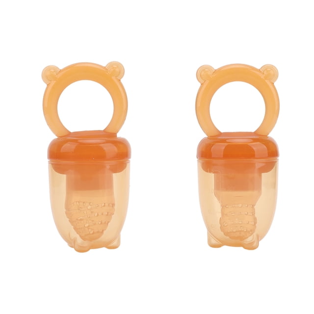 Chupete alimentador de frutas para bebés, 2 piezas, chupete alimentador de frutas para bebés, mordedor de frutas para la dentición, chupete para aliviar la dentición, tecnología innovadora