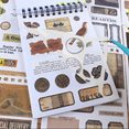 thumbnail image 3 of Vintage Stickers for Scrapbooking, 50 Sheets Precut Washi Stickers Book for Journaling, Junk Journal Supplies D, 3 of 7