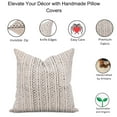 thumbnail image 4 of Fabdivine Block Print Throw Pillow Cover, 16x16 Inch Duck Canvas Handmade Cushion Cover, Floral Print Boho Design Black Pillow Cover for Sofa and Couch, 4 of 5