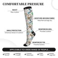 thumbnail image 3 of Lsque Fairy Flower Pattern Sport Compression Socks for Men & Women 15-20 mmHg Knee High Nurse Pregnant Running Medical and Travel Athletic, 3 of 6