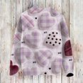thumbnail image 4 of Dwralegc Valentine Clothes for Women Heart Graphic Plus Size Sweater Crew Neck Long Sleeve Lightweight 2026 Casual Pullover Light Purple S, 4 of 4