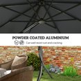 thumbnail image 4 of Outsunny Parasol de Patio Déporté en Aluminium de 11 Pi avec Rotation à 360° UPF50+, 4 of 10