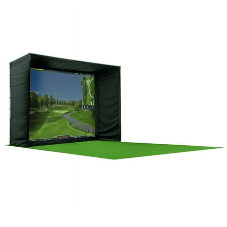 OptiShot - Golf In a Box 4 - Golf Simulator (Includes projector, screen, Pro Bay, infared sensor, mat, & net) - Multicolor