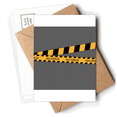thumbnail image 1 of Black And Yellow Strips Erro Warning Line Postcards Envelopes Blank Note Cards Mailing, 1 of 4