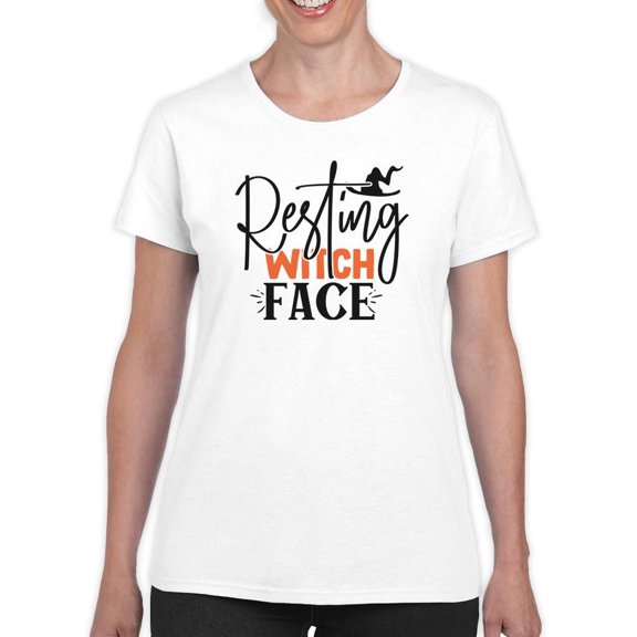Resting Witch Face T-Shirt Women -Image by Shutterstock, Female 3X-Large