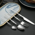 thumbnail image 7 of MERILER Stainless Steel Tableware Cutlery Set - Elegant and Durable, Ideal for Family Gatherings and Restaurants, 7 of 7