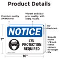 thumbnail image 2 of (2 Pack) Eye Protection Required Sign, 2 of 7