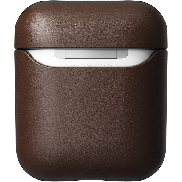 Rugged Genuine Leather for Apple AirPods 1 & 2 - Brown - Walmart.com