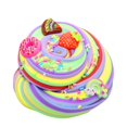 thumbnail image 3 of Ice Cream Slime Kit for Girls and Boys Fluffy DIY Slime Toys Gifts Make Ice Cream Slimes, 3 of 10