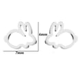 thumbnail image 5 of SmartBy Sweet Hollow Rabbit Ear Studs Bunny Earrings Women Party Jewelry Easter Gift, 5 of 6