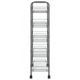 thumbnail image 2 of vidaXL 5-Tier Kitchen Trolley Grey 46x26x105 cm Iron, 2 of 4
