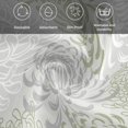 thumbnail image 5 of Sage Green White Cloth Napkins, Abstract Grey Chrysanthemum Flower Washable and Reusable Dinner Napkins Set of 8, Table Napkin for Kitchen Party Birthday Wedding Hotel Housewarming 20"x20", 5 of 8