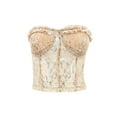 thumbnail image 1 of VISgogo, camisetas sin mangas de encaje para mujer con patrón floral, ropa de verano fresca de color sólido sin espalda flaca VISgogo  moda, 1 of 8