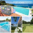 thumbnail image 5 of Outdoor Storage, Double Layer Poolside Float Storage, Patio Poolside Float Storage Basket,PE Rattan Outdoor Pool Caddy with Rolling Wheels for Floaties,Beach-Sturdy,Hollow Grey…, 5 of 8