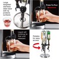 thumbnail image 3 of OGGI Professional 3-Bottle Revolving Liquor Dispenser Stainless Steel, 3 of 5