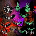 thumbnail image 2 of Ayieyill Halloween Hanging Bats Decorations Outdoor, 12pcs 3D Glowing Hanging Flying Bat for Hanging in The Tree, Porch, Yard, Lawn, 2 of 8