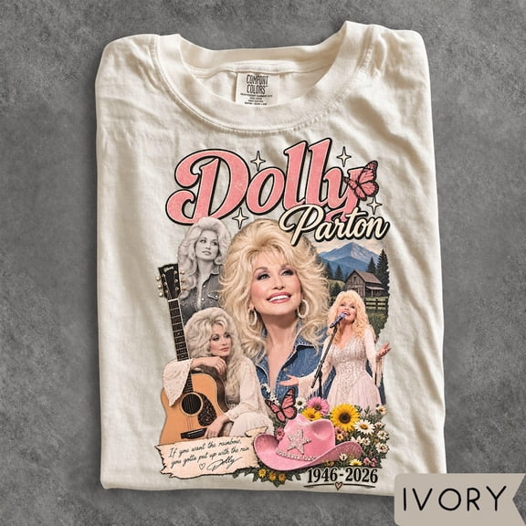 Dolly Vintage Hip Hop Country Portrait Western Graphic T-Shirt
