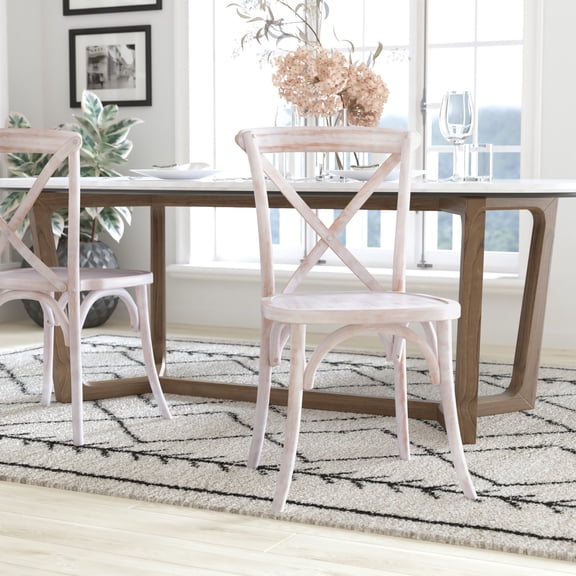 Advantage Hand Stained Lime Wash X-Back Chair