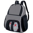 thumbnail image 1 of 600-Denier Polyester Backpack - Graphite, Black & White - One Size, 1 of 1