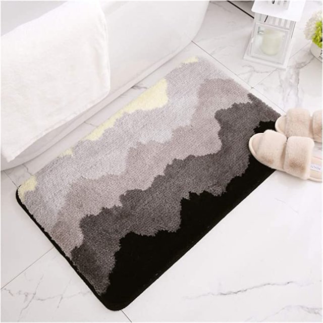 Alfombrillas antideslizantes para baño y alfombrillas de absorción para puerta de entrada de agua alfombrilla para suelo de inodoro para bañera 50*80cm JAMW Sencillez
