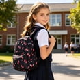 thumbnail image 2 of ibiyuan School Bag for Primary School Middle Elementary for Ages 5th 6th 8th 10th All Over Cartoon Print Large Capacity Twin Shoulder Pack Multi Compartment for Daily School, 2 of 6