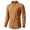 Brown, variant on Men's Long Sleeve Cotton Linen Dress Shirt Casual Mandarin Collar Slim Fitted Hipsters Shirts with Pocket