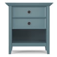 thumbnail image 6 of Simpli Home Amherst 24 inch Wide Solid Wood Transitional Bedside Table in French Blue, 6 of 10