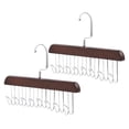 thumbnail image 5 of OUNONA 8 PCS  Tie Hanger 8 Hook Closet Hanger Space Saving Tie and Belt Organizer Multi-Functional Storage Hanger for Ties Belts Scarves and Accessories, 5 of 8